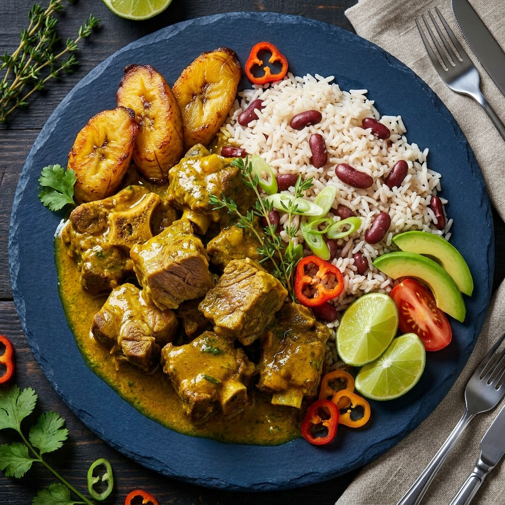 Curry Goat and Rice